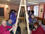 Участие в патриотической акции. Плетение маскировочных сетей
